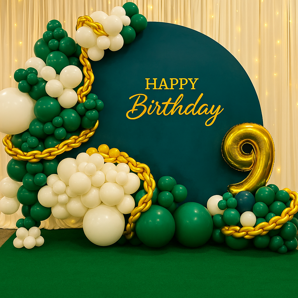 Green and Gold Birthday